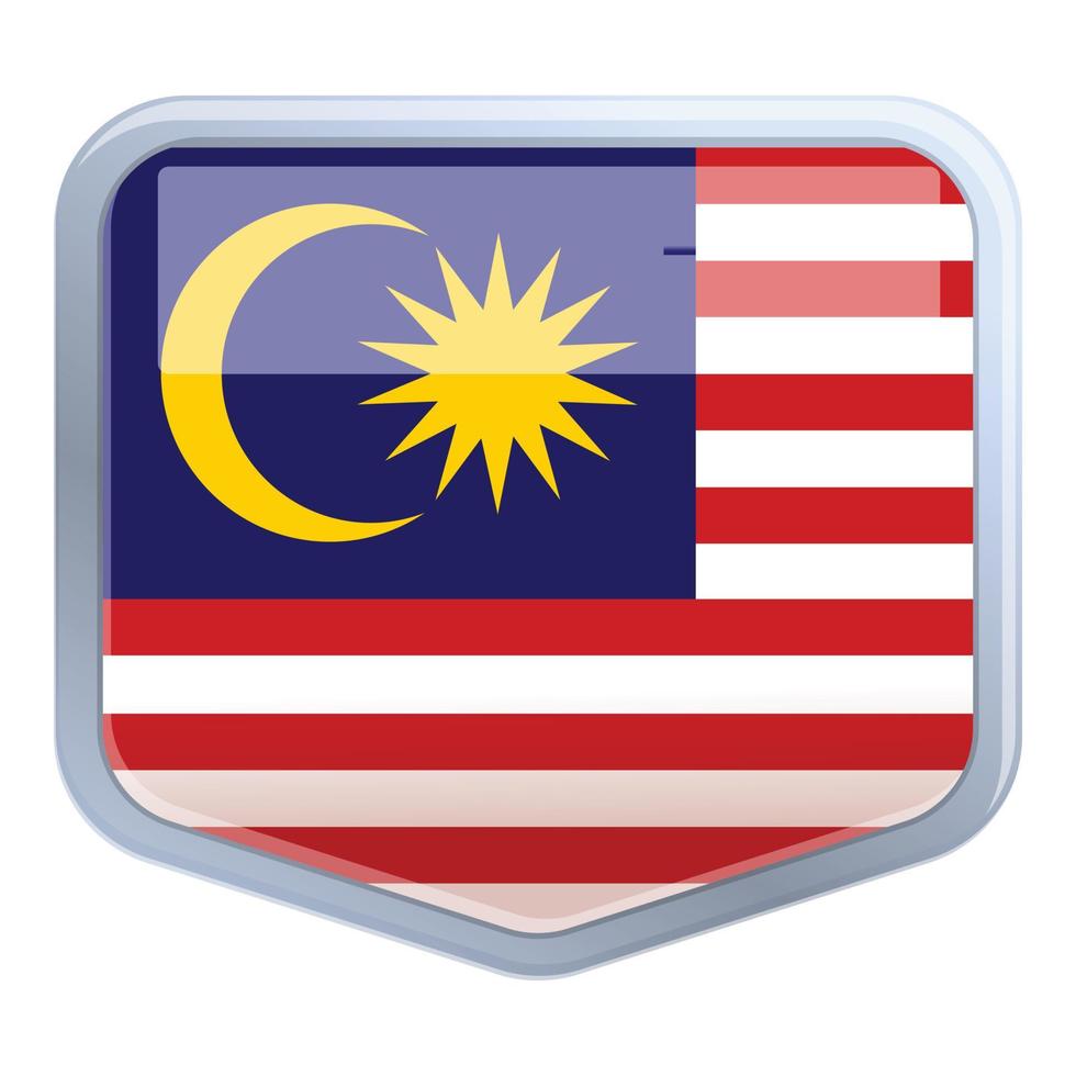 Maleisië embleem icoon tekenfilm vector. land vlag vector