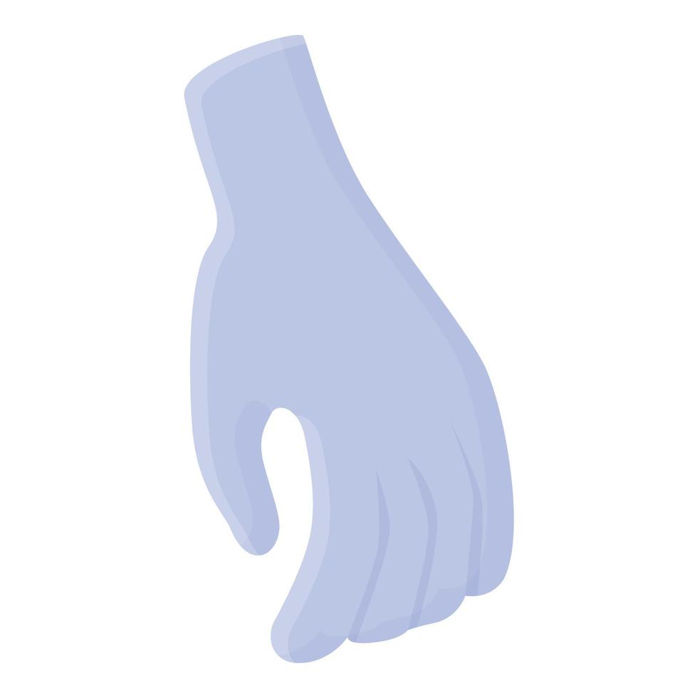 rubber medisch handschoenen icoon, tekenfilm stijl vector