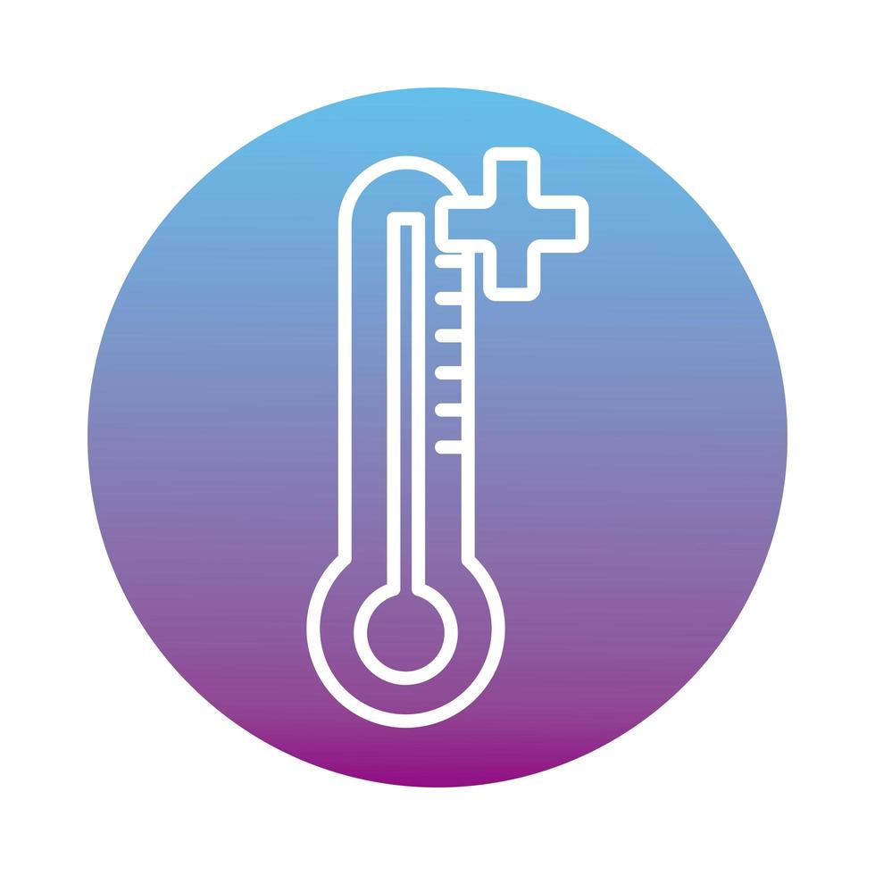 thermometer pictogram ontwerp vector