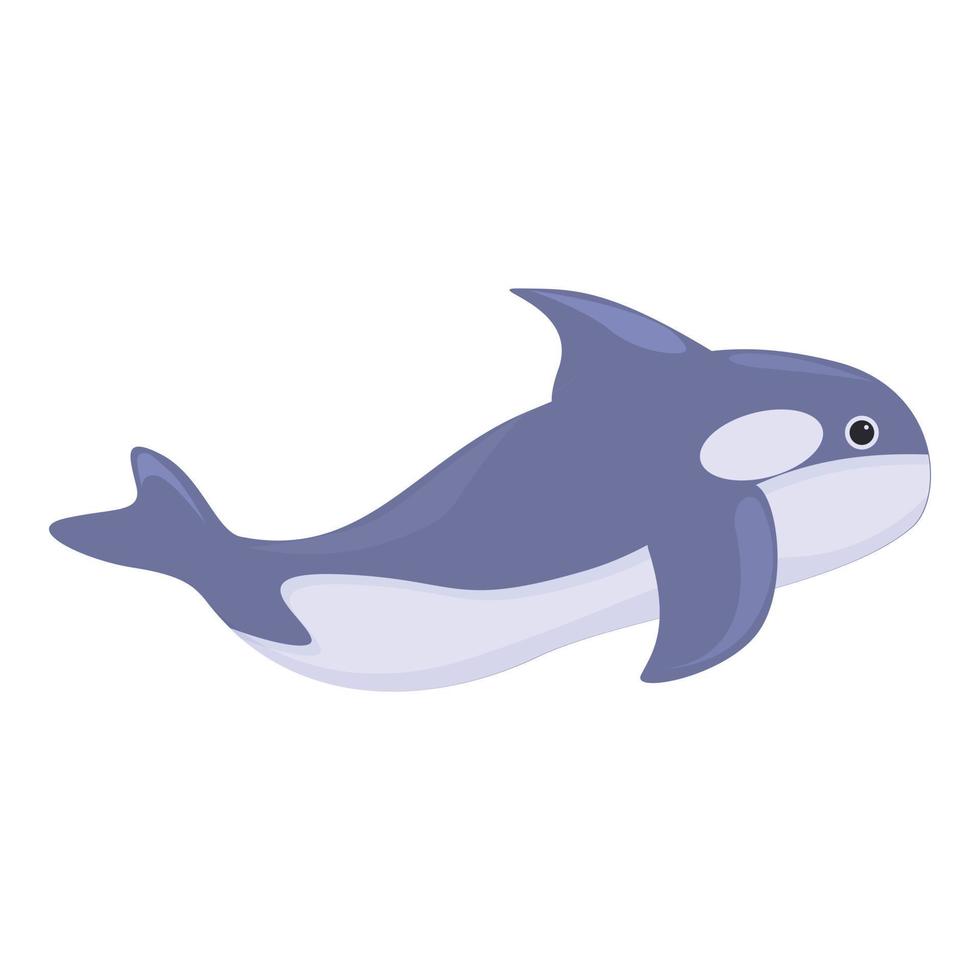 zoogdier moordenaar walvis icoon, tekenfilm stijl vector