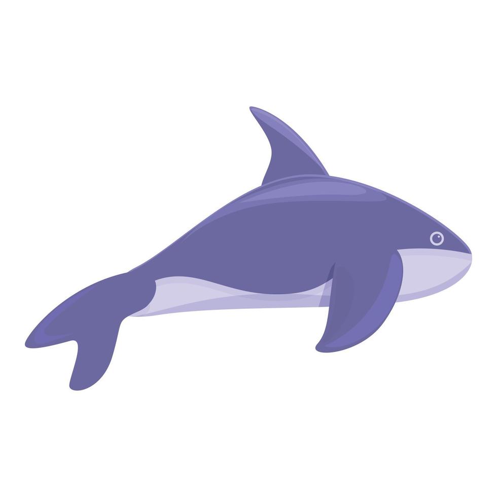 reusachtig moordenaar walvis icoon, tekenfilm stijl vector