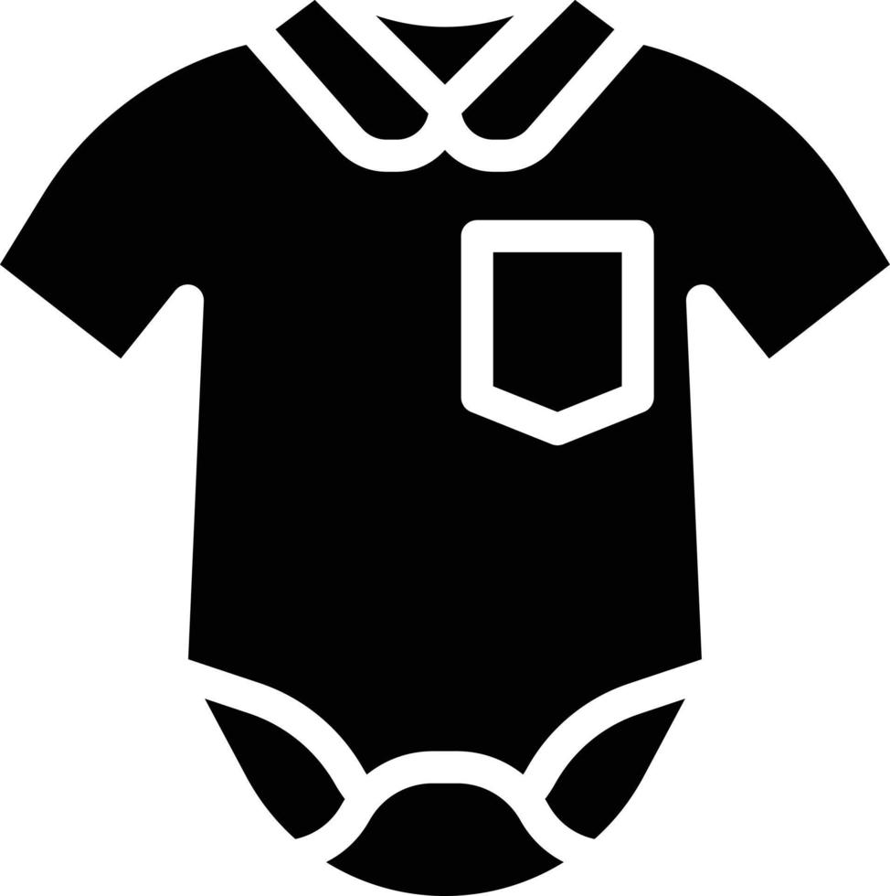 bodysuit kleren pasgeboren baby accessoires - solide icoon vector