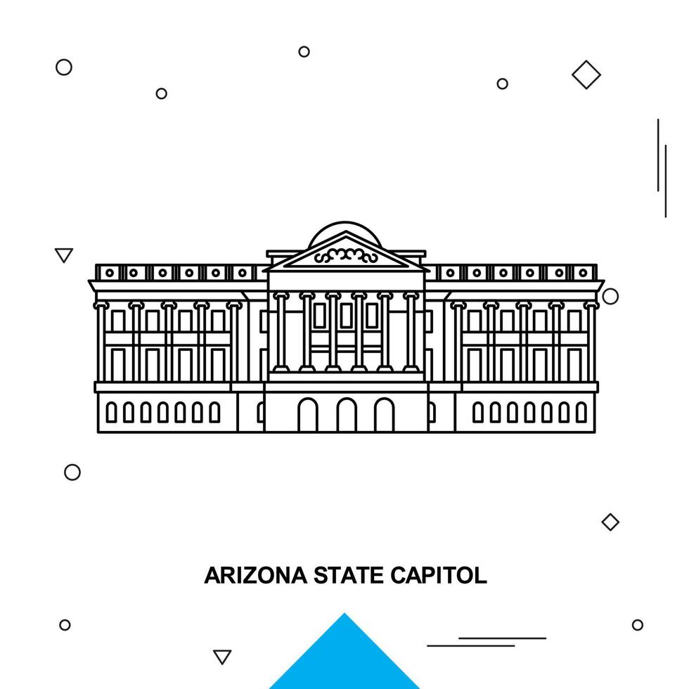 Arizona staat Capitol vector