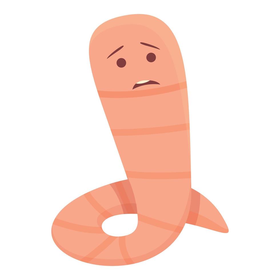 landbouw worm icoon tekenfilm vector. schattig bodem vector