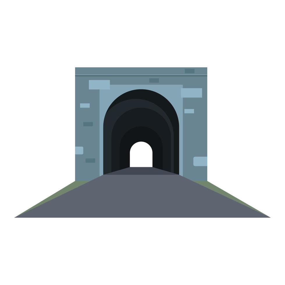 metro tunnel icoon, tekenfilm stijl vector