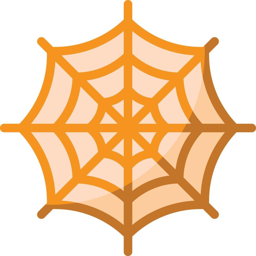 web spin dier Woud halloween - vlak icoon vector