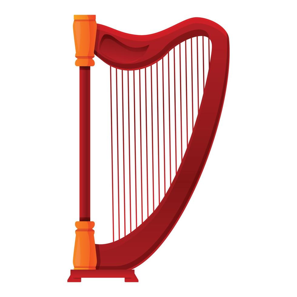harp school- icoon, tekenfilm stijl vector