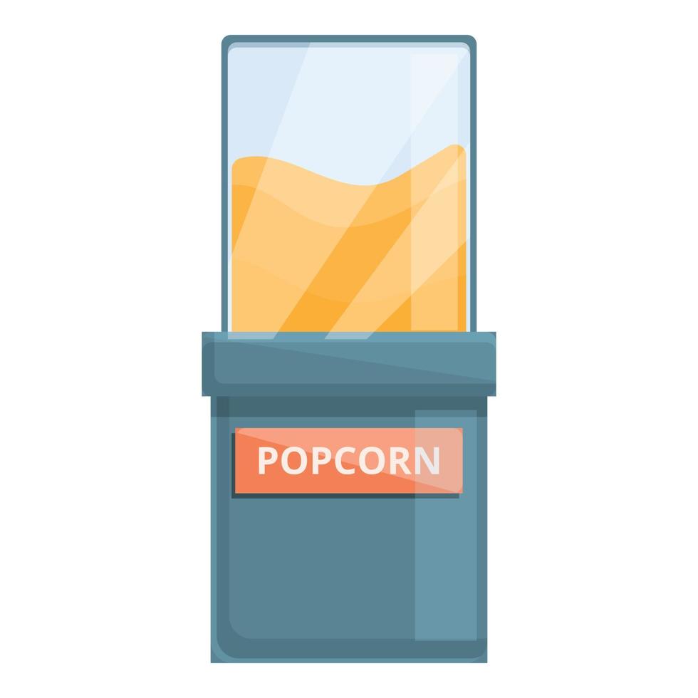circus popcorn staan icoon, tekenfilm stijl vector