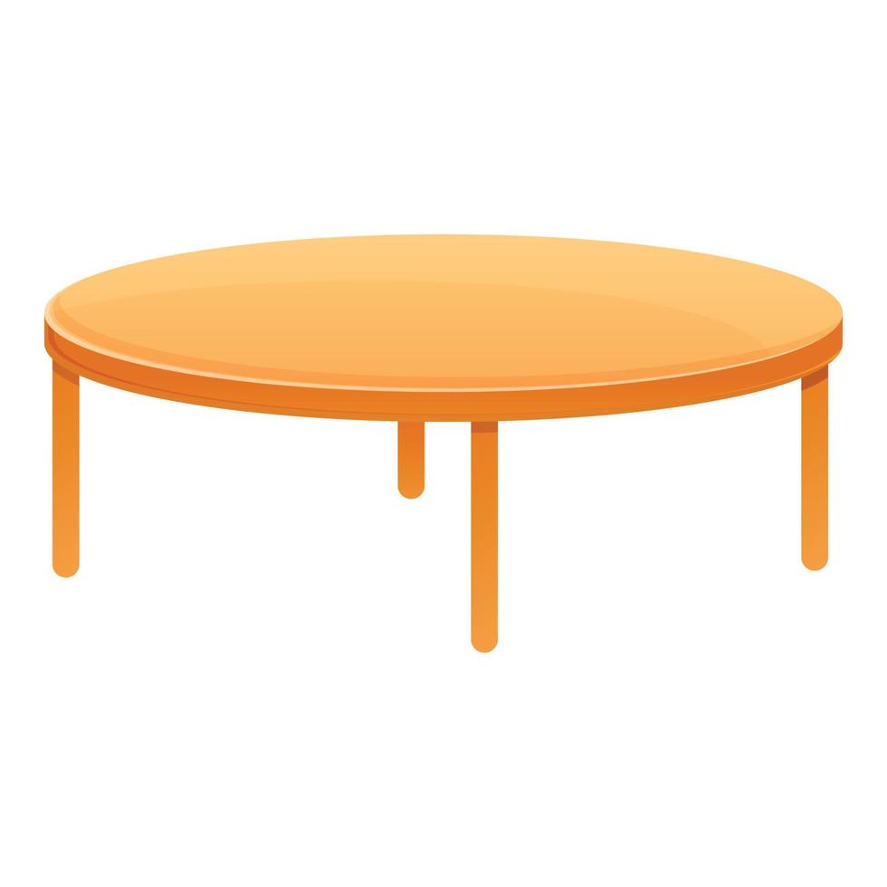 ronde tafel icoon, tekenfilm stijl vector