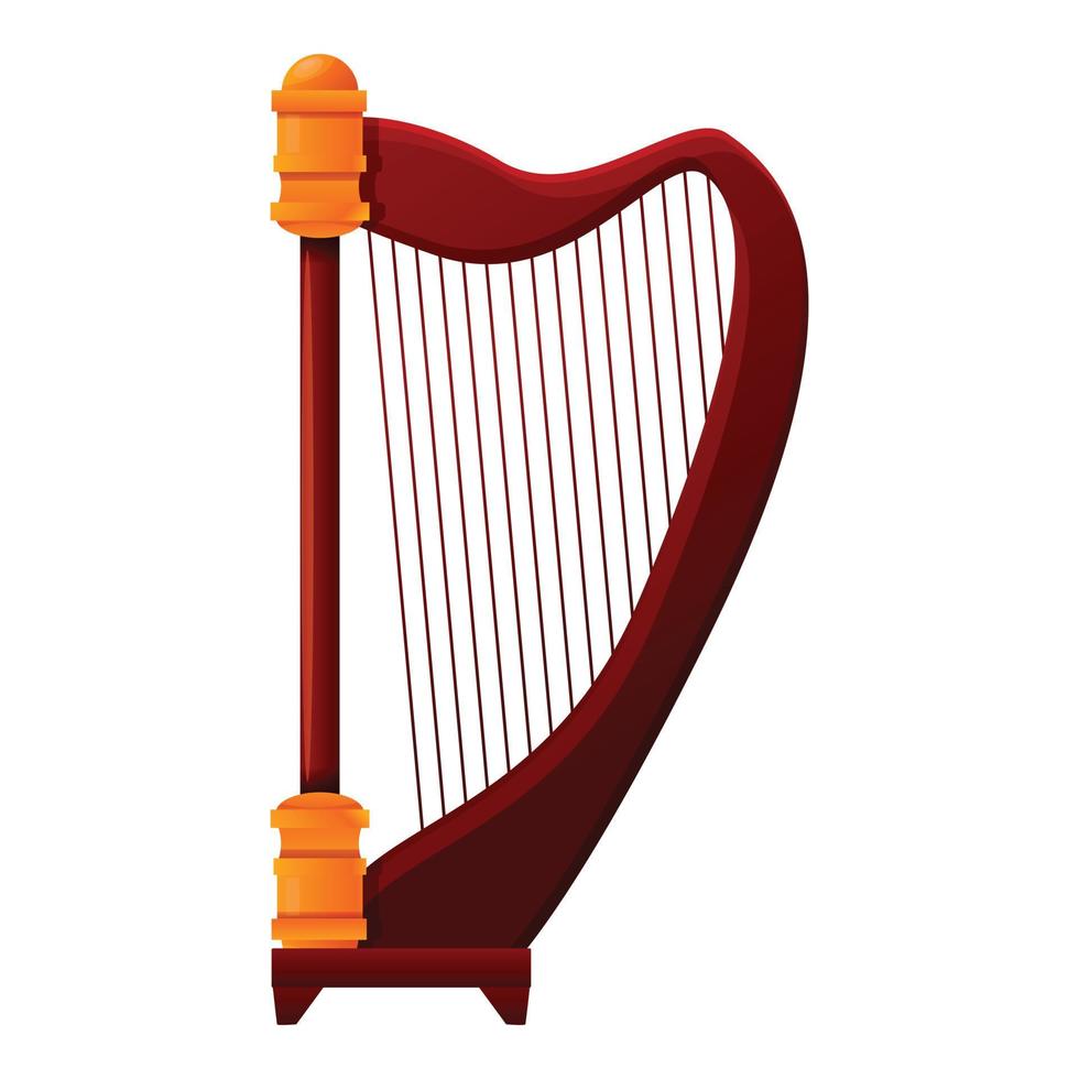 harp les icoon, tekenfilm stijl vector