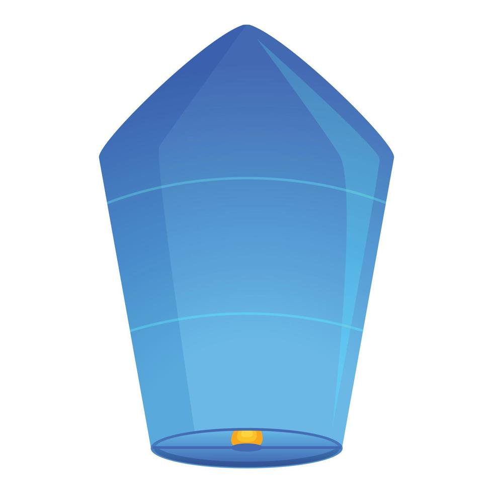 verjaardag drijvend lantaarn icoon, tekenfilm stijl vector