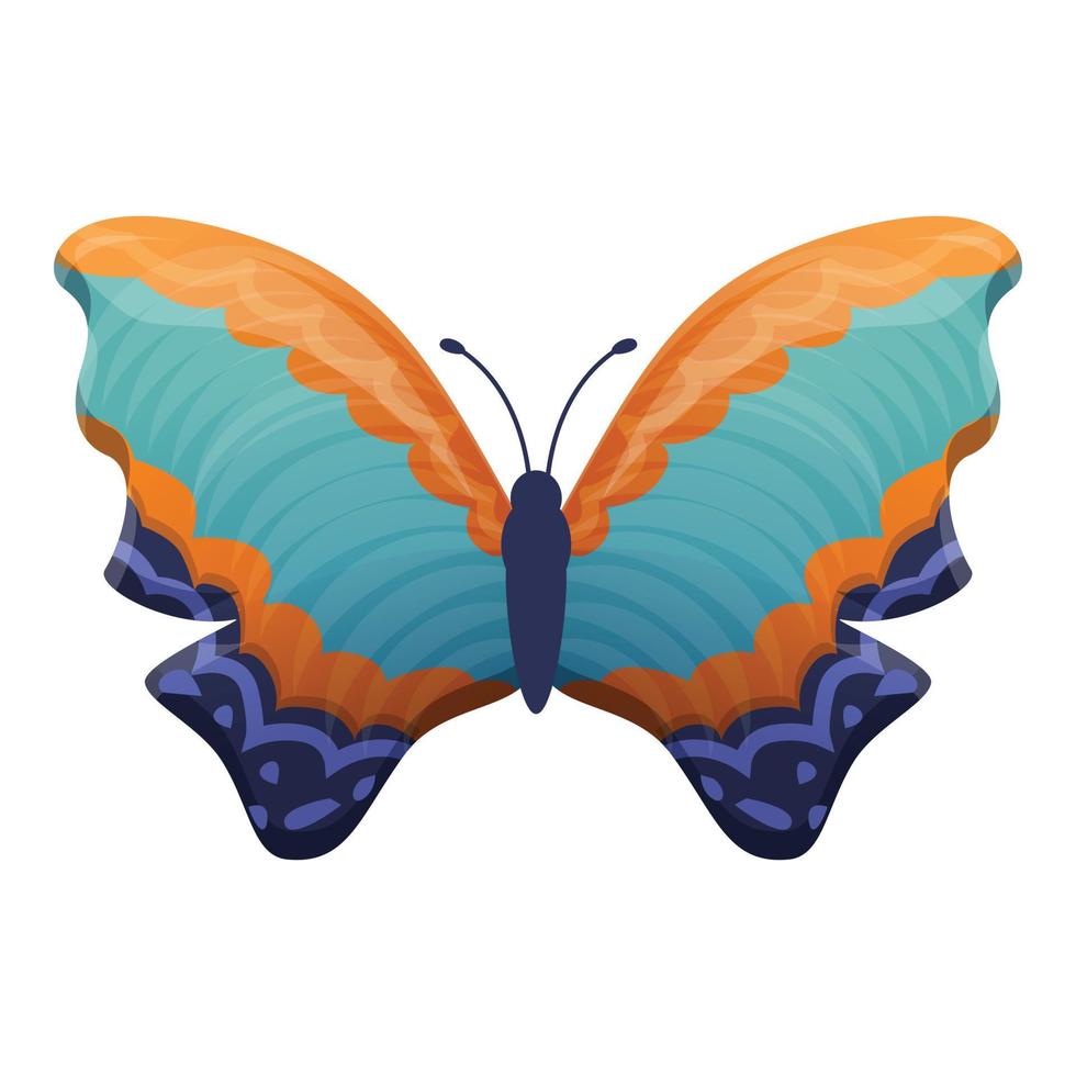 mot vlinder icoon, tekenfilm stijl vector