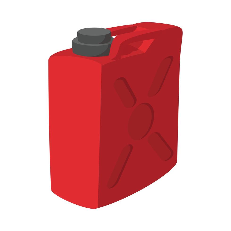 brandstof houder jerrycan tekenfilm icoon vector