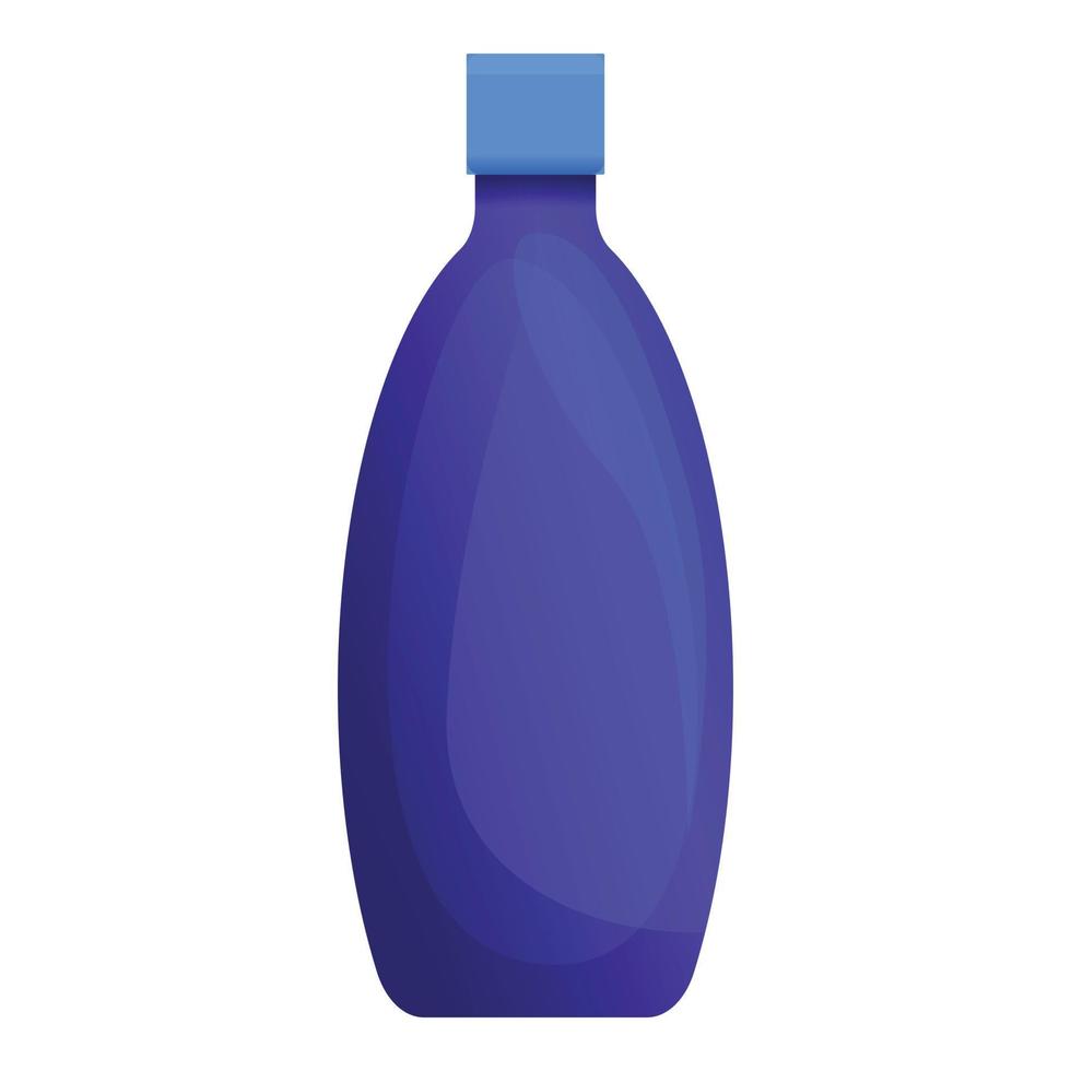 Purper schoonmaakster fles icoon, tekenfilm stijl vector