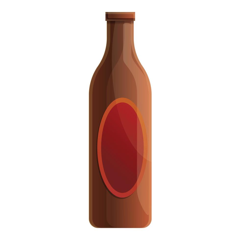 bier fles icoon, tekenfilm stijl vector