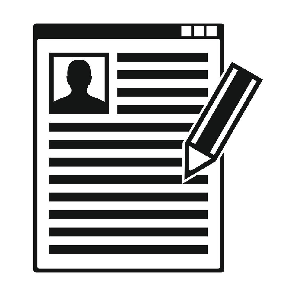 papier vel document en potlood vector