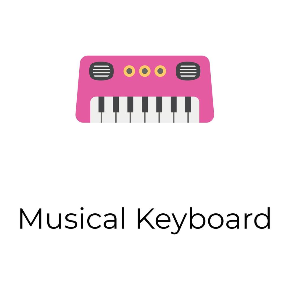 modieus musical toetsenbord vector
