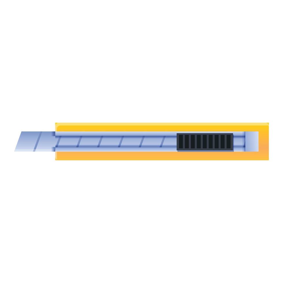 snijder instrument icoon, tekenfilm stijl vector