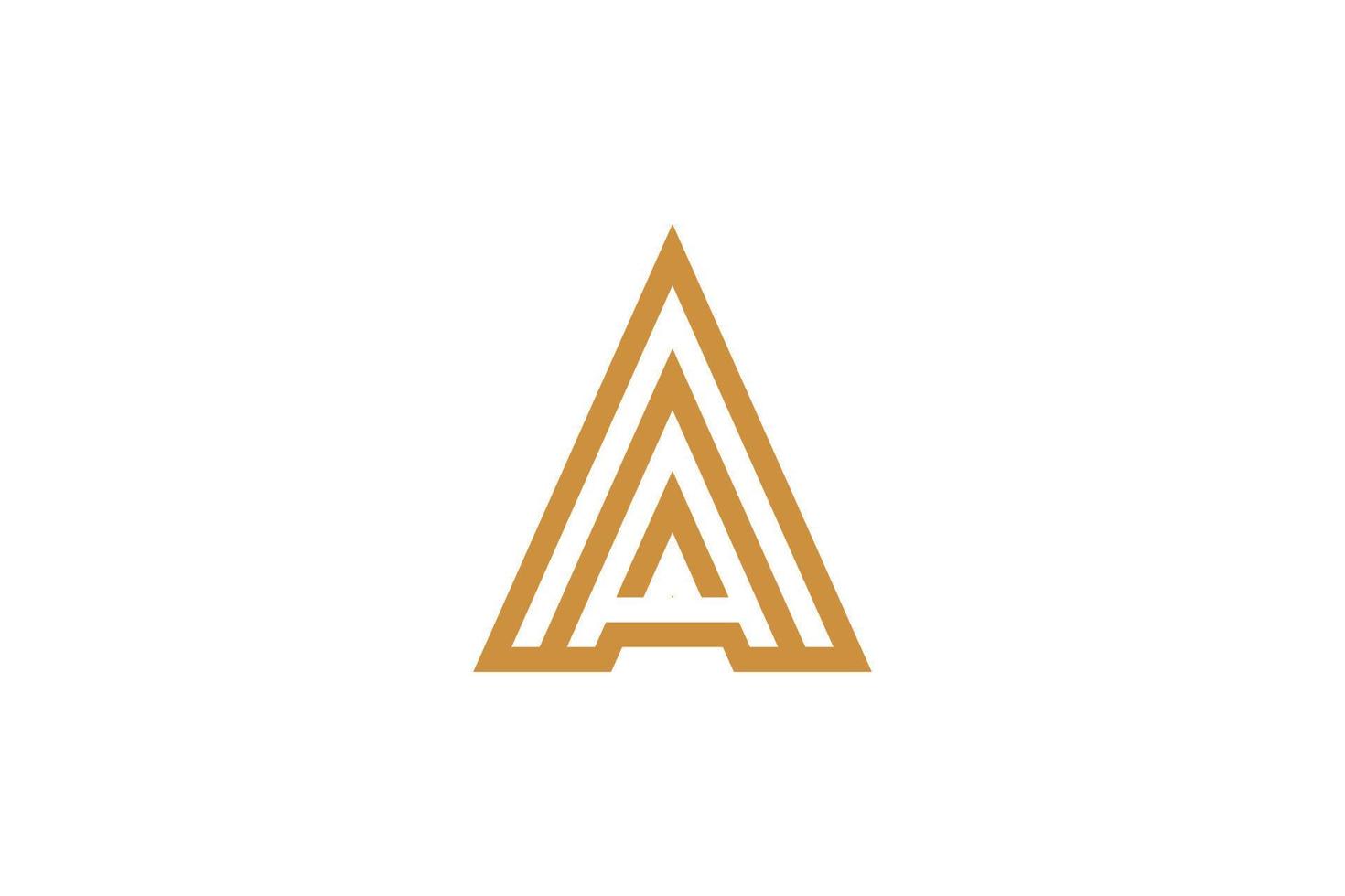 een brief creatief monoline logo vector