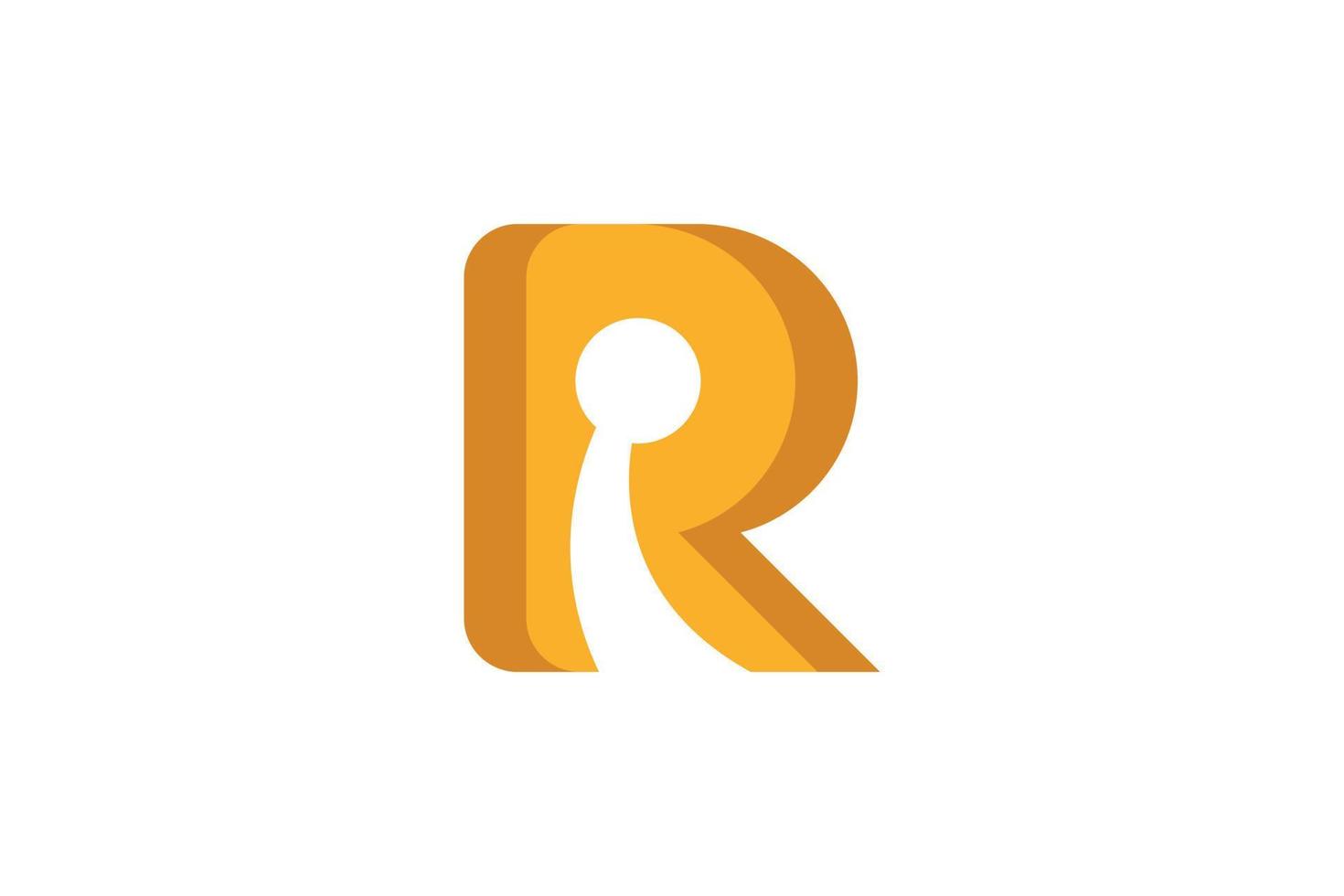 abstract r brief logo vector