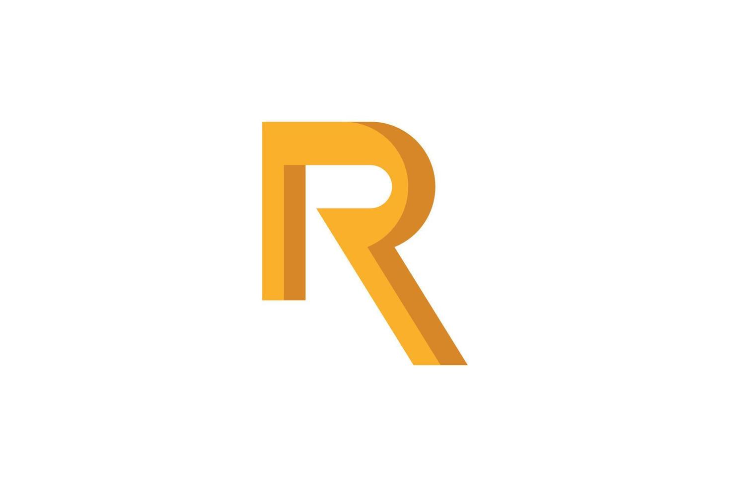 abstract r brief logo vector