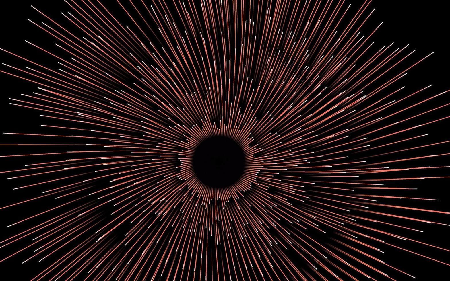 abstract circulaire meetkundig achtergrond. starburst dynamisch centrisch beweging patroon. lijnen of stralen vector