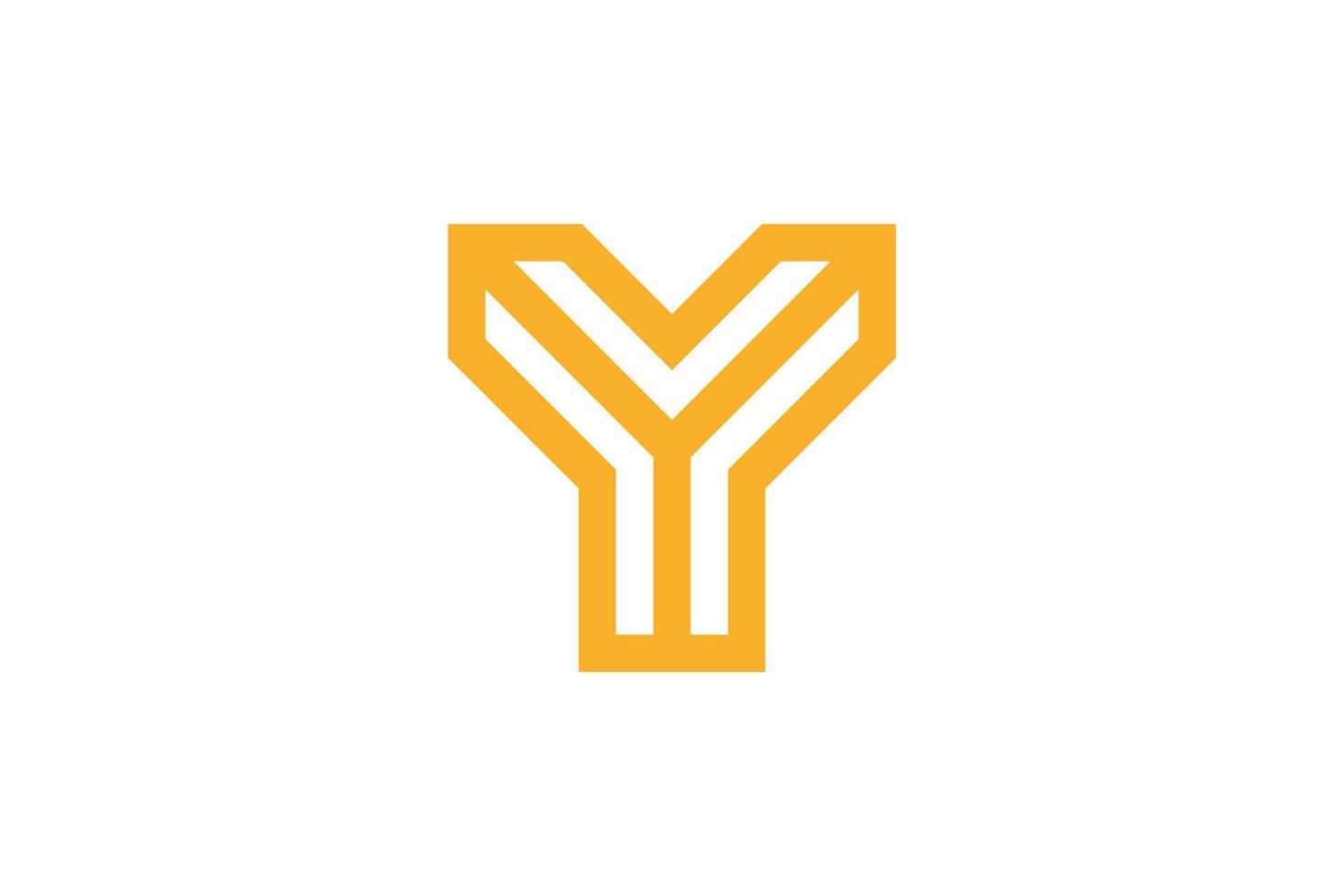 y brief kleurrijk logo vector