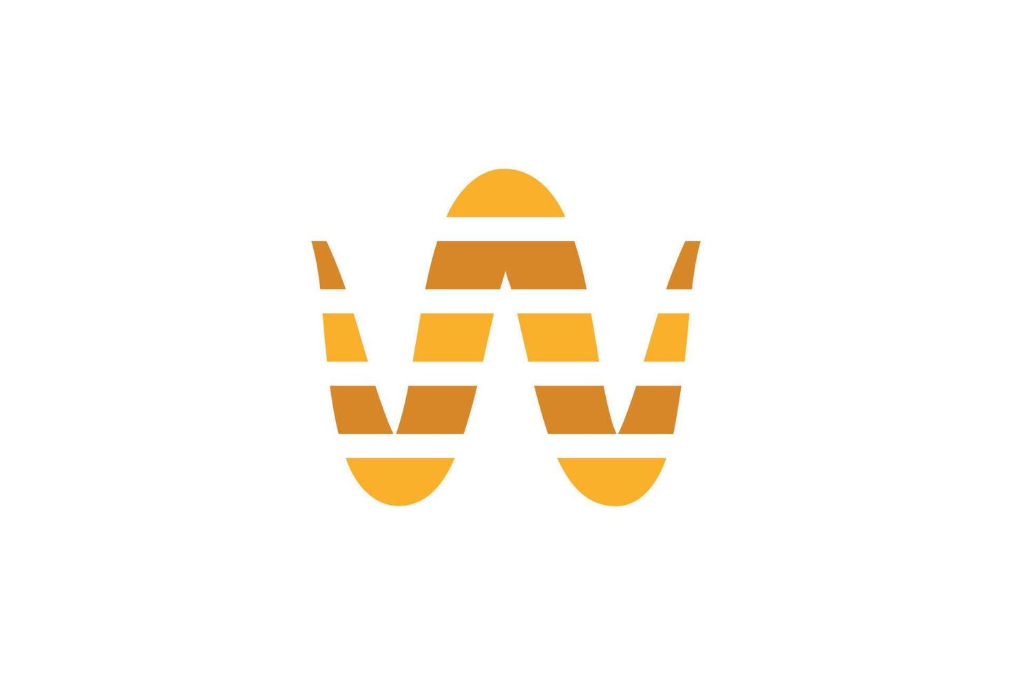 w briefsjabloon logo vector