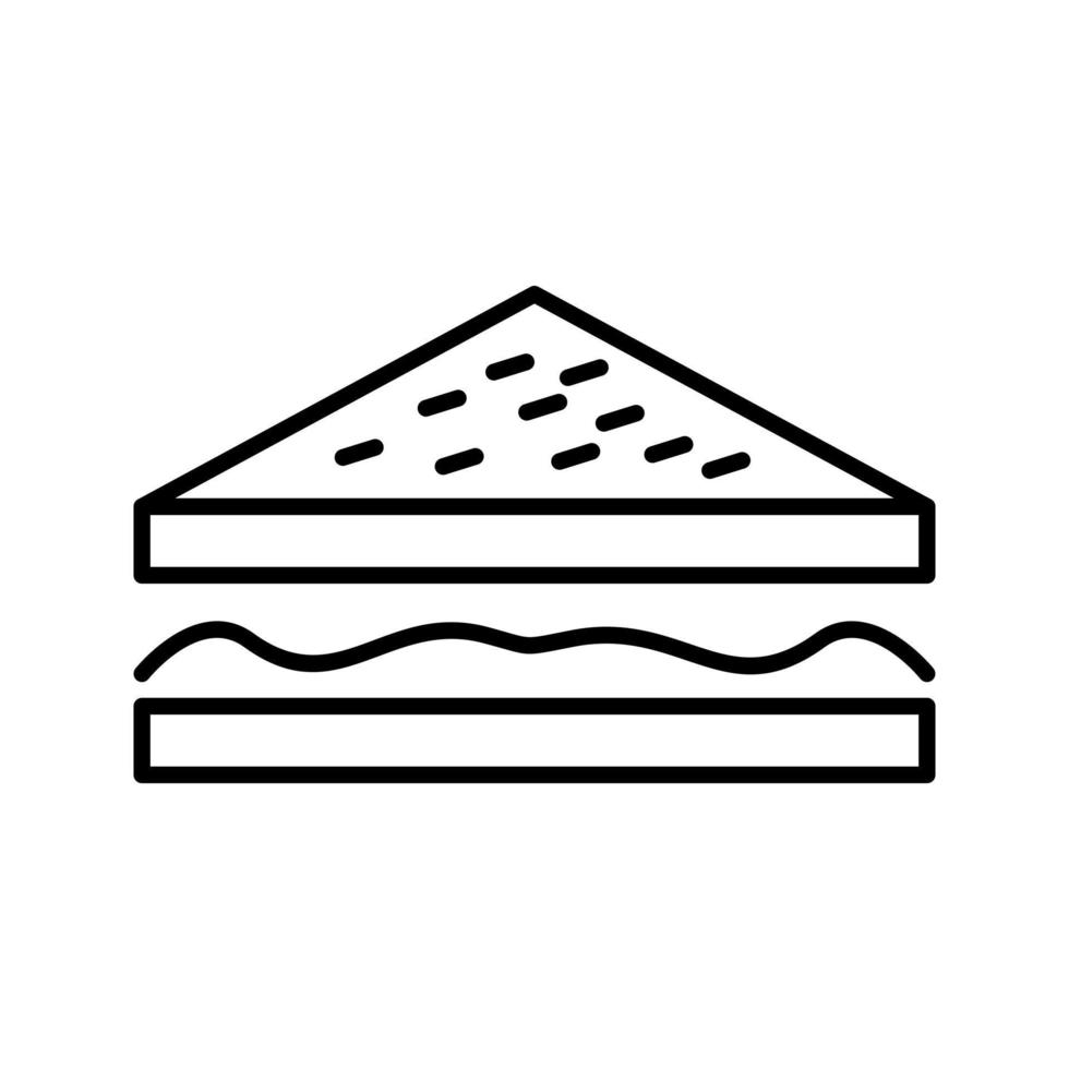uniek belegd broodje vector icoon