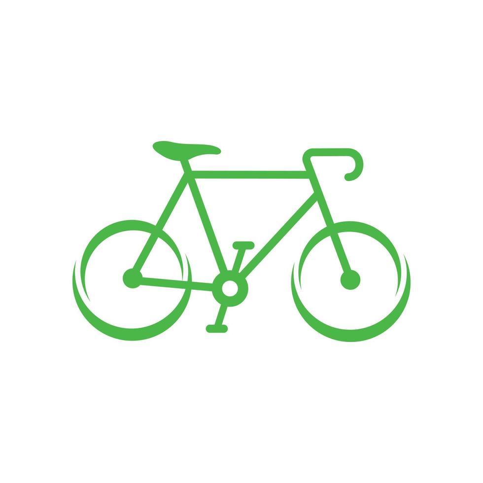 groen fiets icoon, gemakkelijk stijl vector