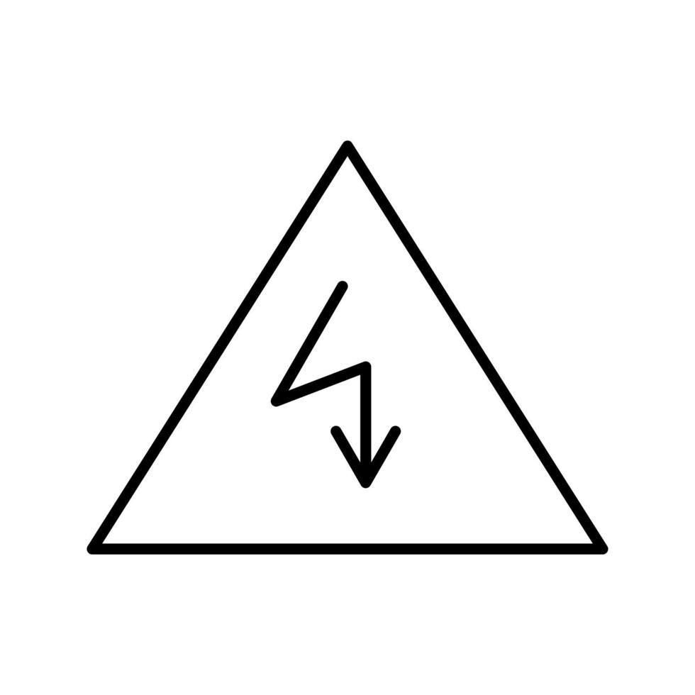 uniek elektriciteit Gevaar vector icoon