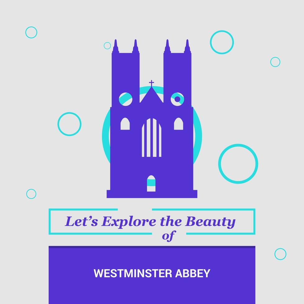 laten we onderzoeken de schoonheid van Westminster abdij Londen uk nationaal oriëntatiepunten vector