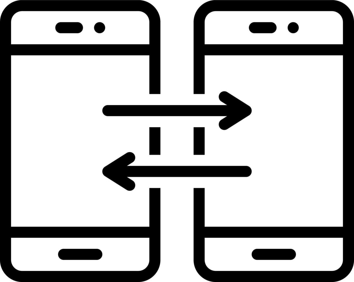 lijn icoon voor delen vector