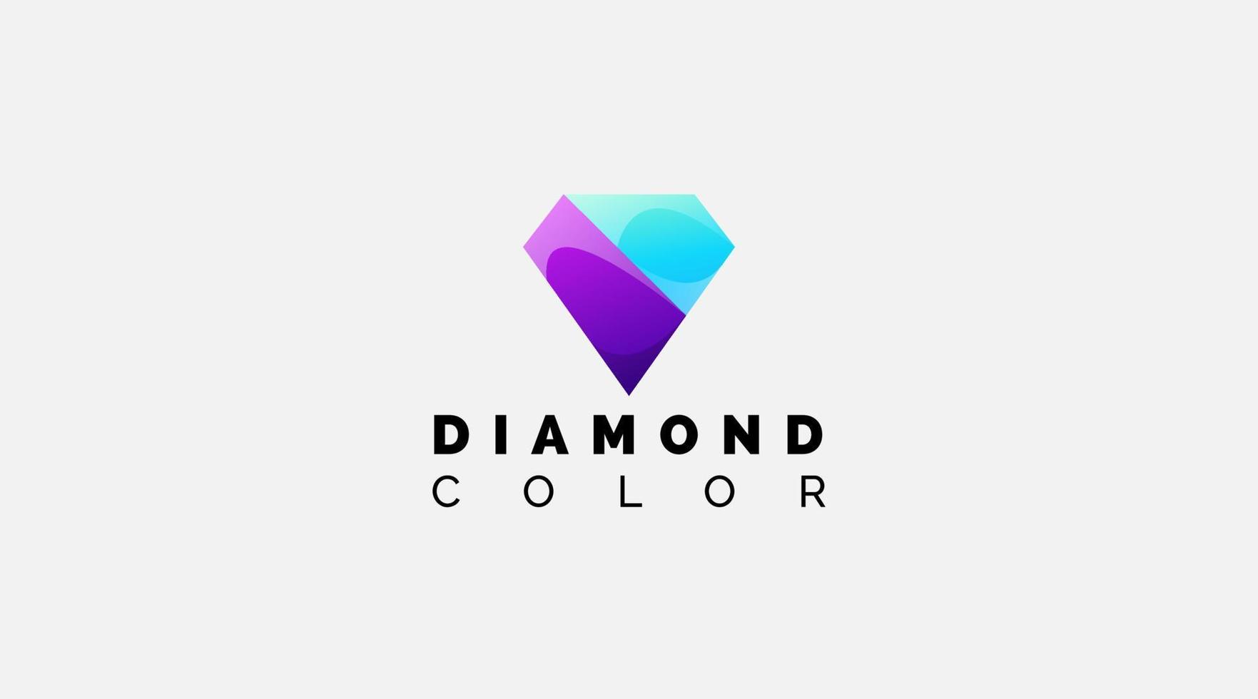 veelkleurig meetkundig veelhoek diamant logo icoon ontwerp vector