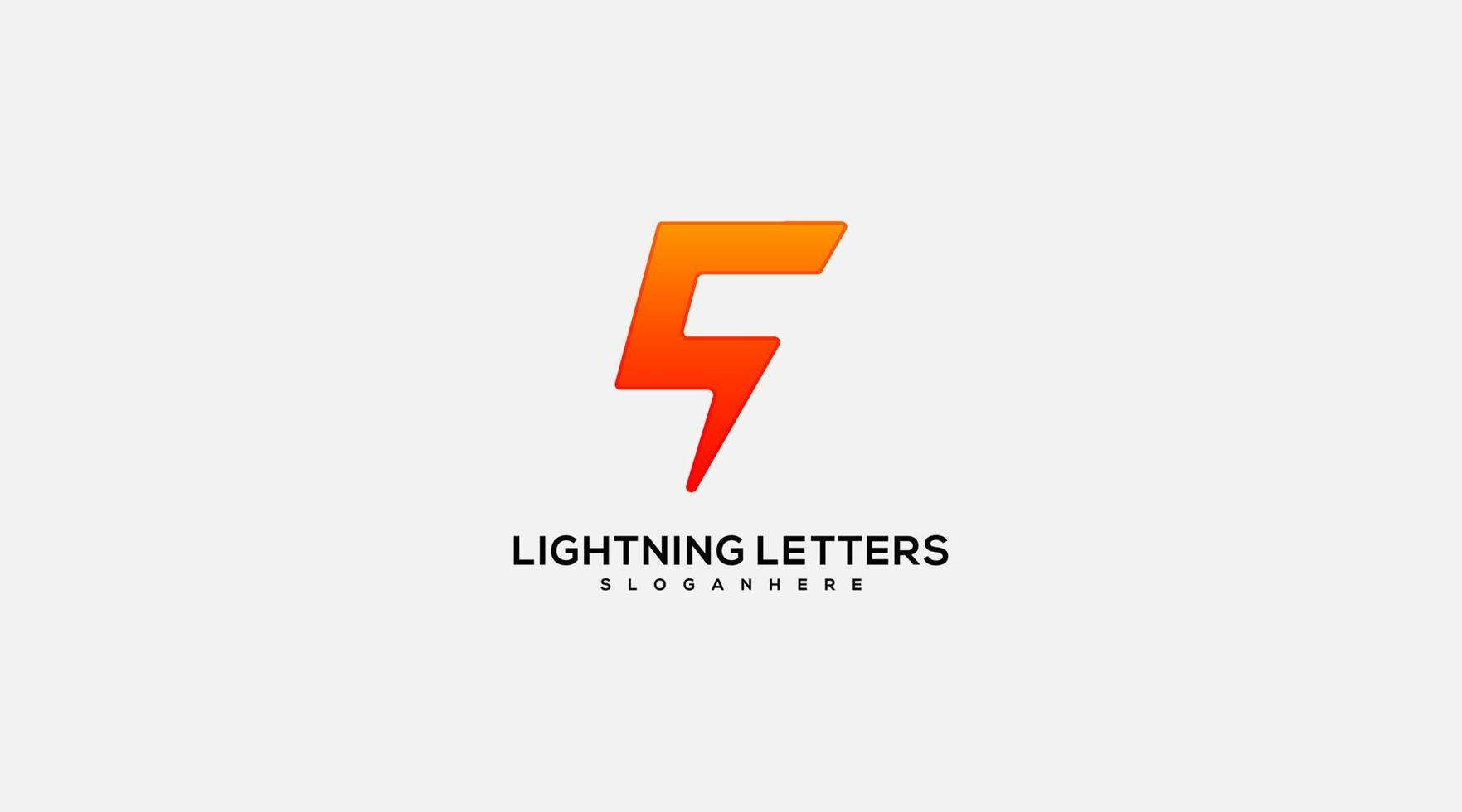 brief q bout bliksem elektrisch logo ontwerp vector sjabloon