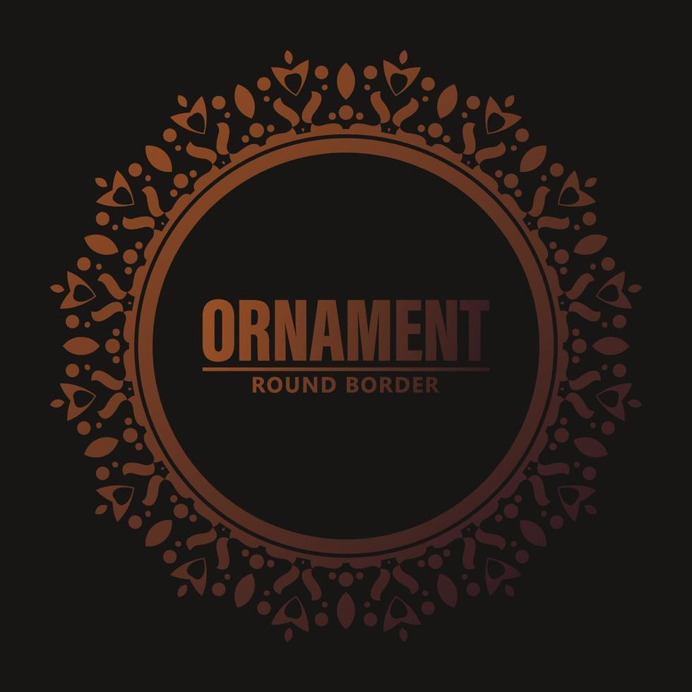 luxe ornament patroon cirkel ontwerp vector