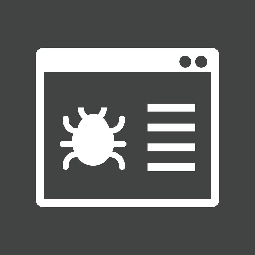 web crawler glyph omgekeerd icoon vector