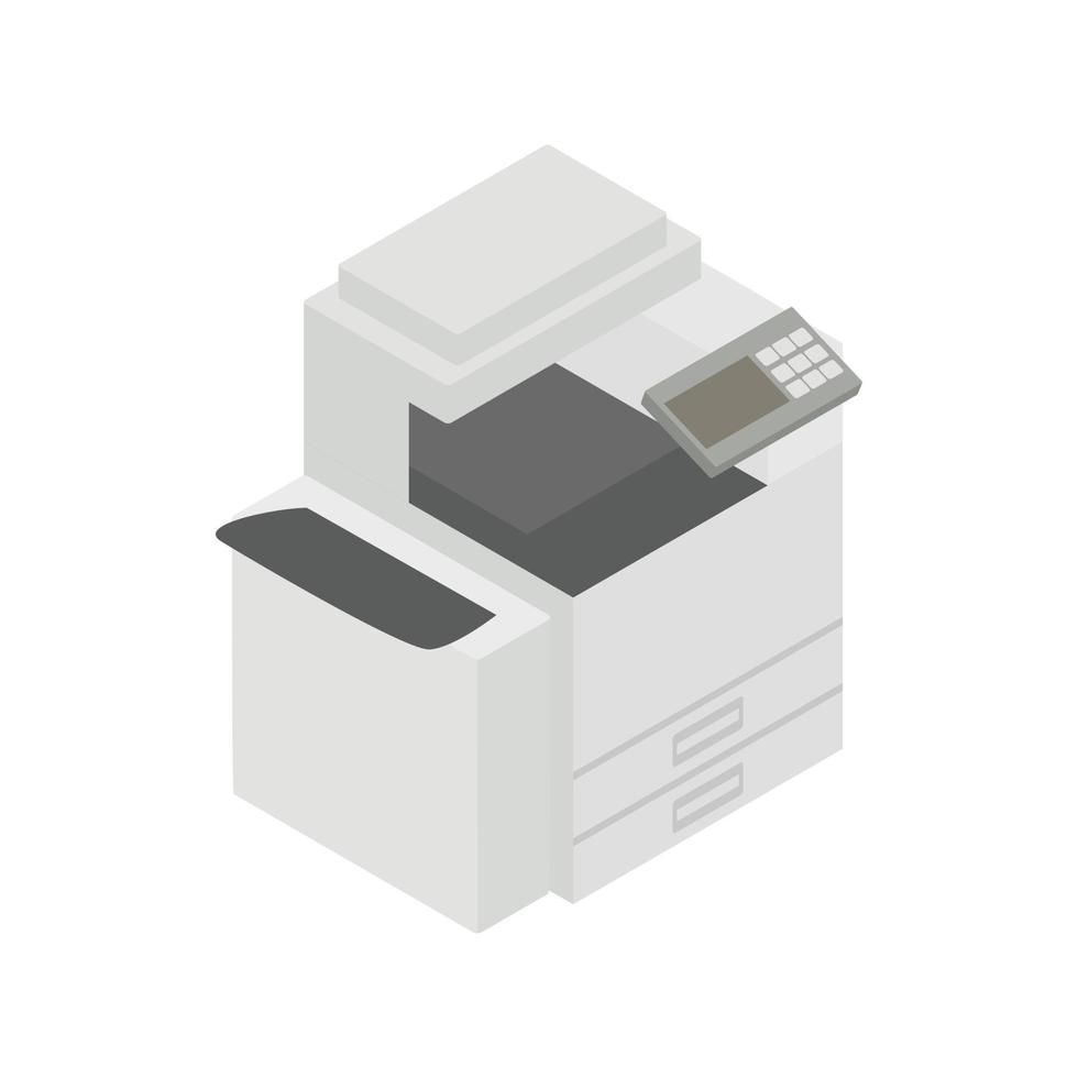 multipurpose apparaat, fax, kopieerapparaat en scanner icoon vector