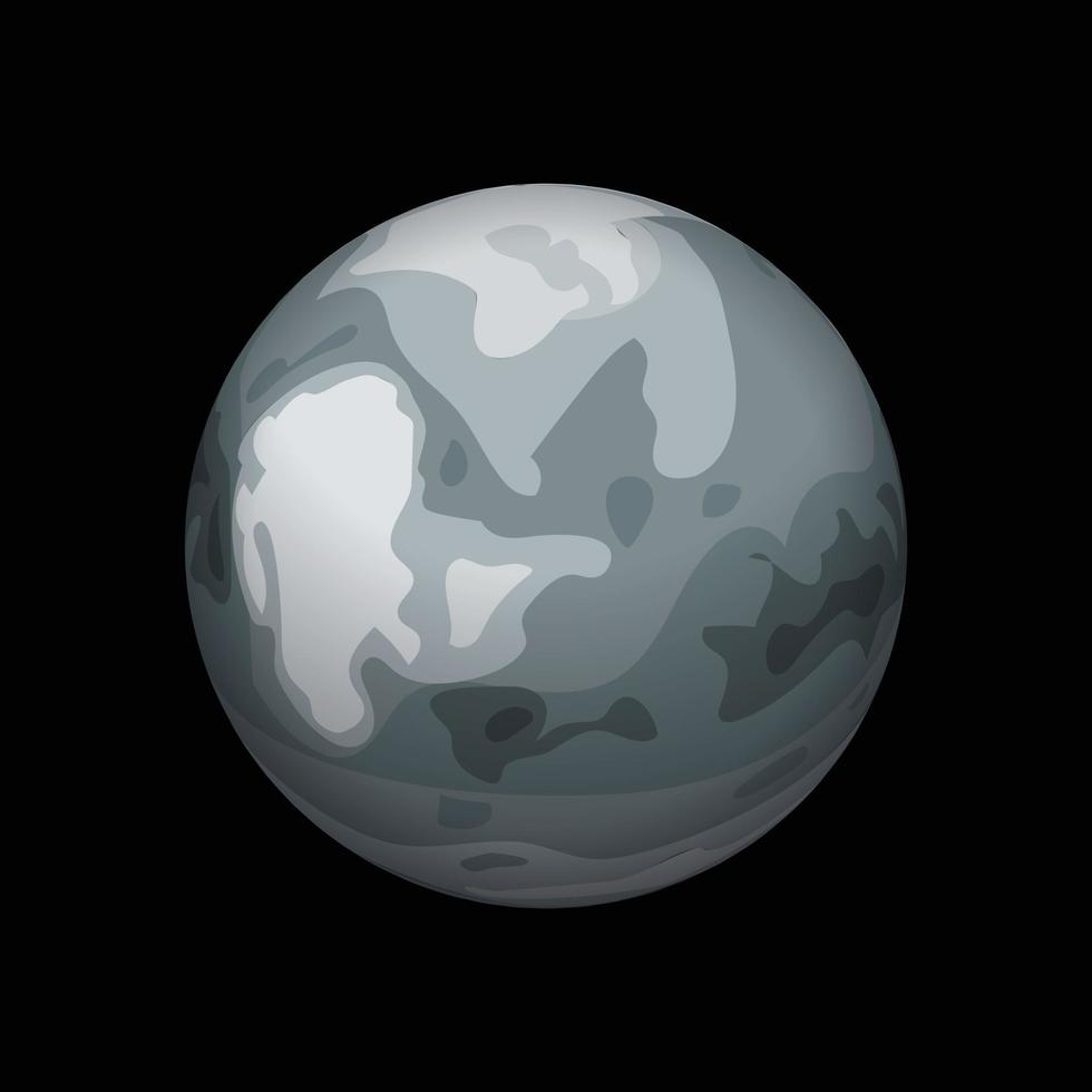 Pluto planeet icoon, isometrische stijl vector