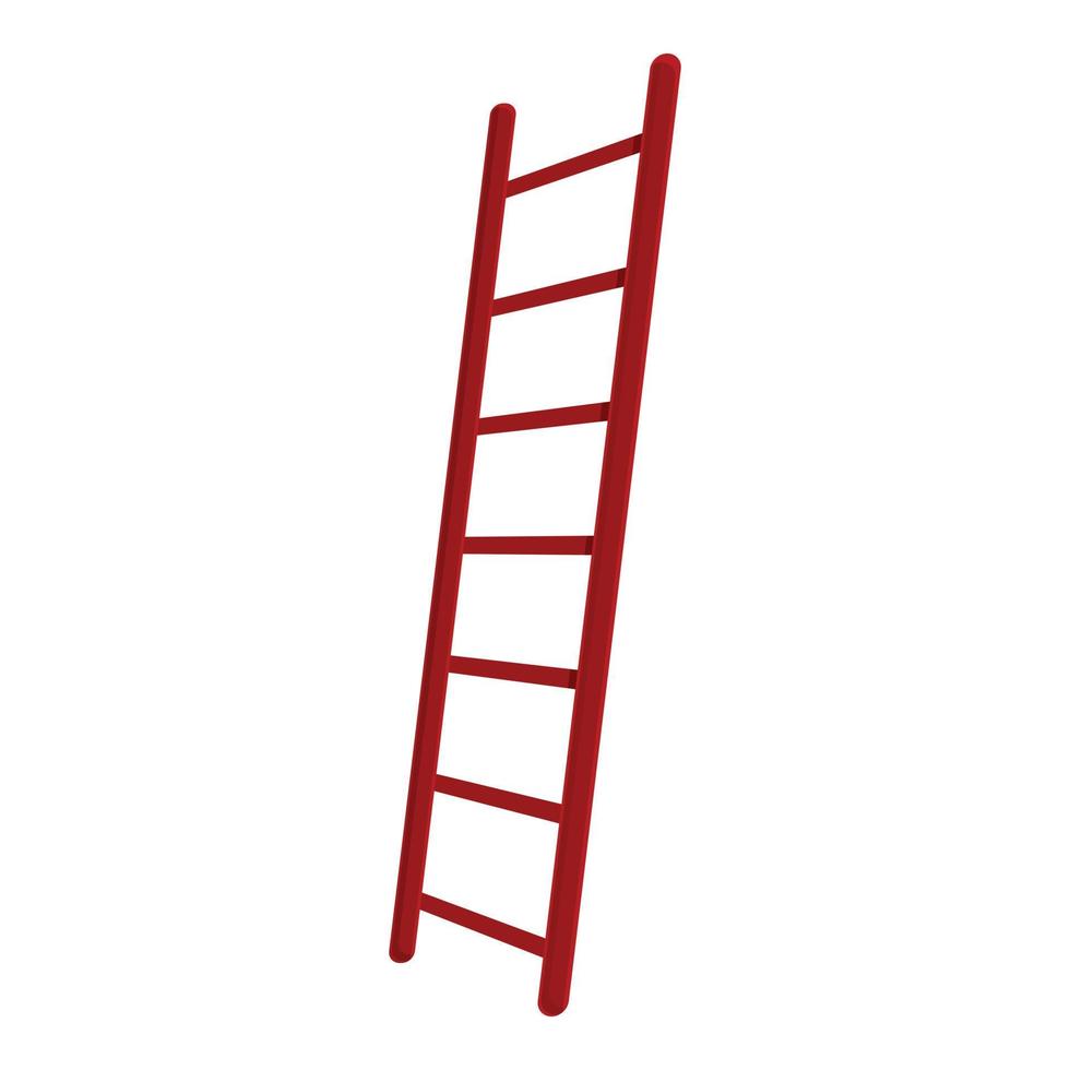 ladder trap icoon, tekenfilm stijl vector