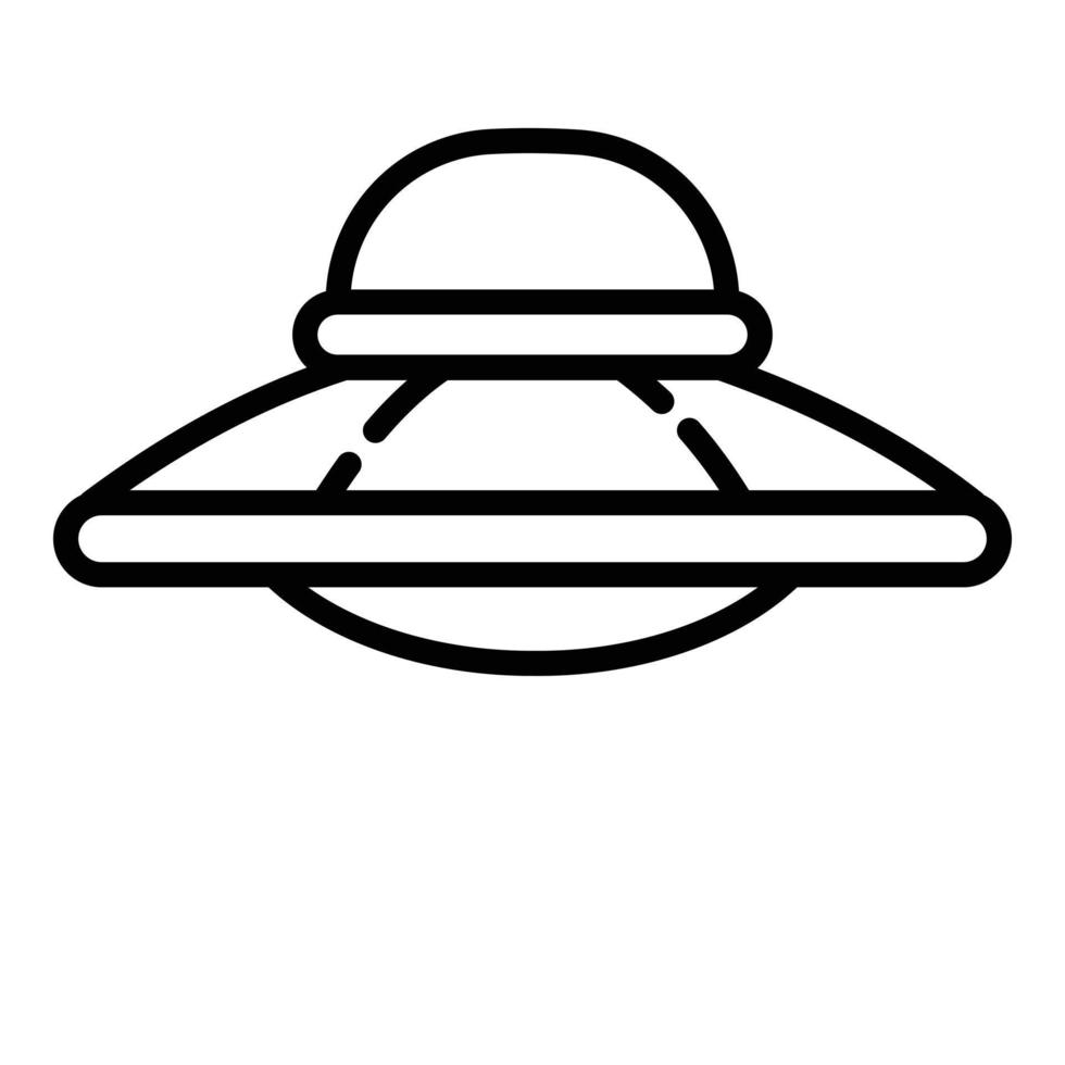 ufo icoon, schets stijl vector