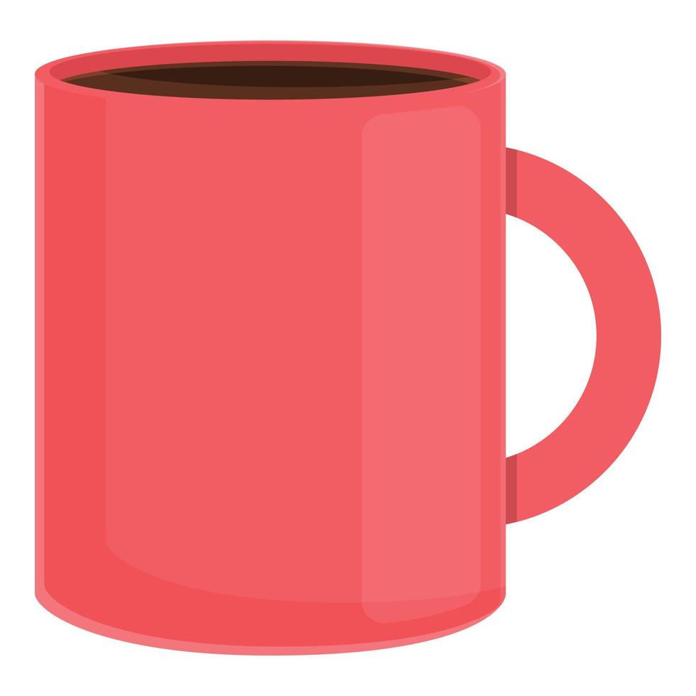 ochtend- koffie mok icoon, tekenfilm stijl vector