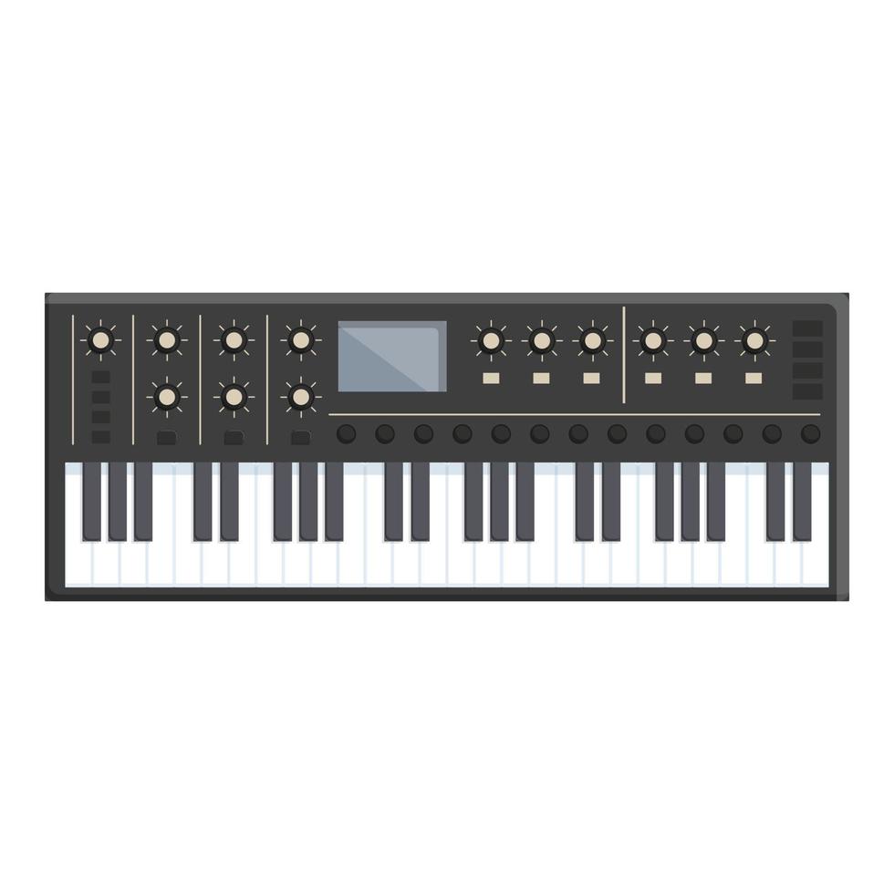 akoestisch synthesizer icoon tekenfilm vector. piano toetsenbord vector