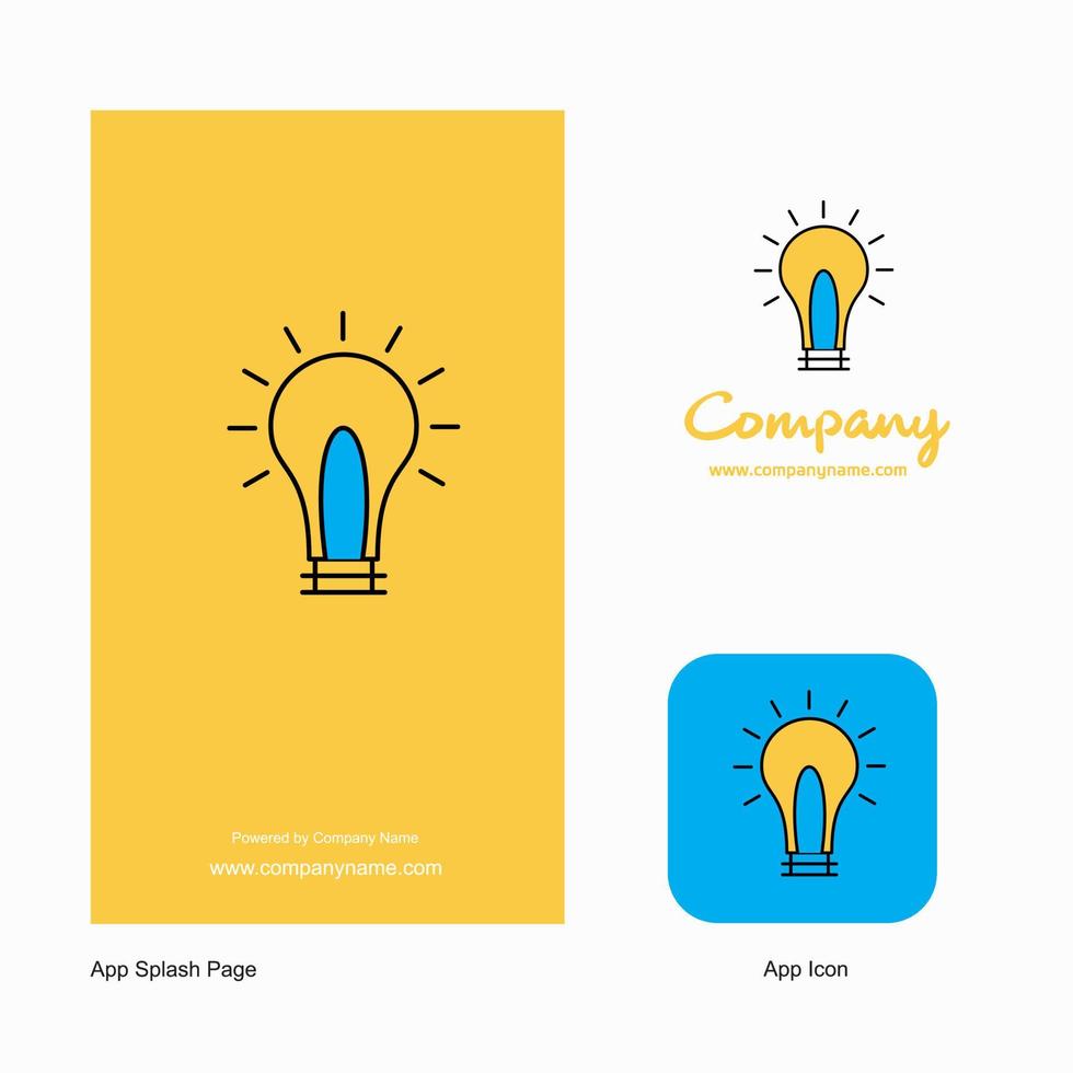 idee bedrijf logo app icoon en plons bladzijde ontwerp creatief bedrijf app ontwerp elementen vector