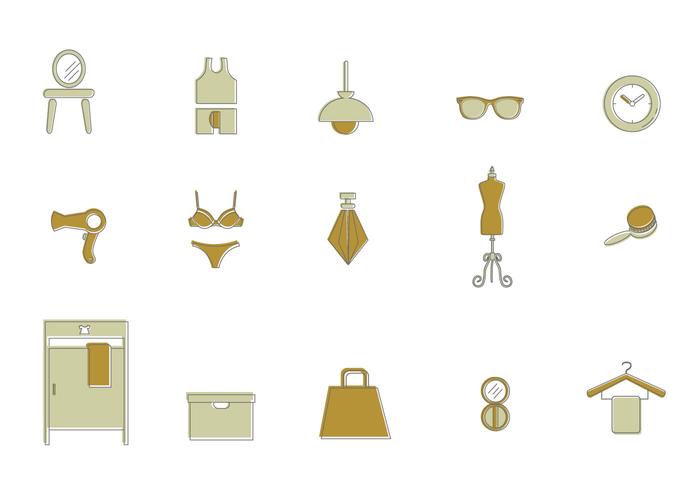 Dressing Room Icon Vectors