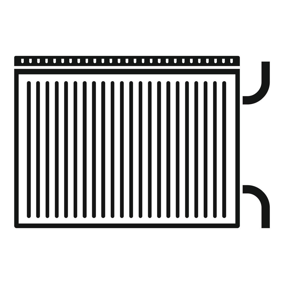 modern radiator icoon, gemakkelijk stijl vector