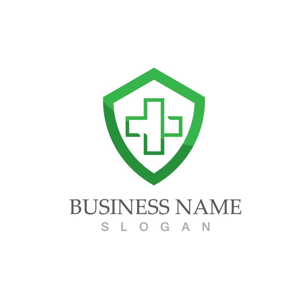 gezond medisch logo ontwerp vector