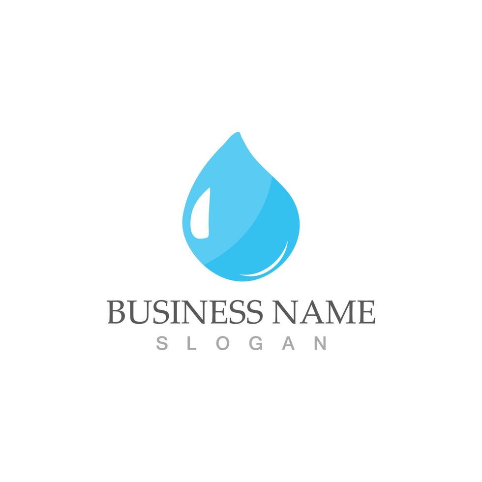 waterdruppel logo sjabloon vector