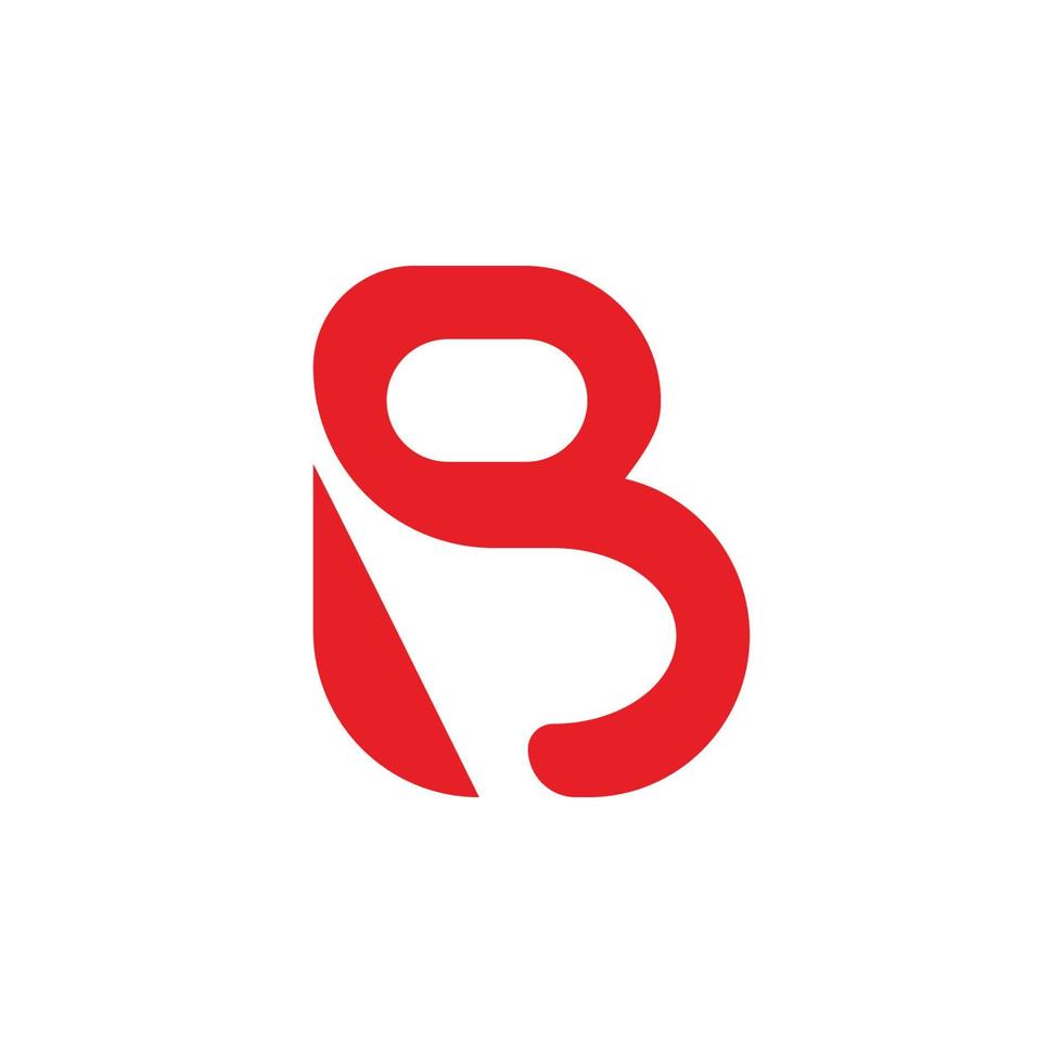 b brief logo vector illustratie