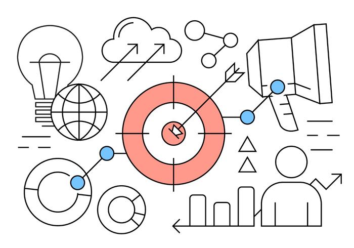 Linear Opstarten van bedrijven Vector Elements